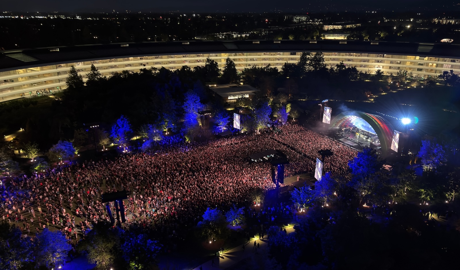 Sir Paul McCartney performs at Apple Park celebration